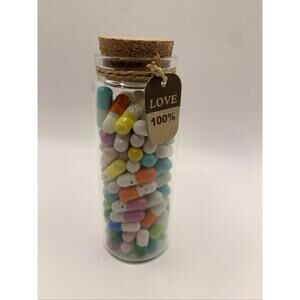 Capsule Love Letters in a Bottle DIY LOVE Notes Messages PERFECT VALENTINES GIFT